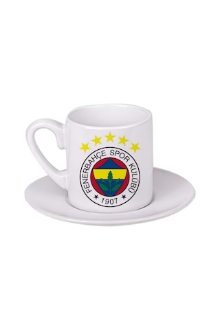 Fenerbahçe Türk Kahvesi Fincanı Beyaz