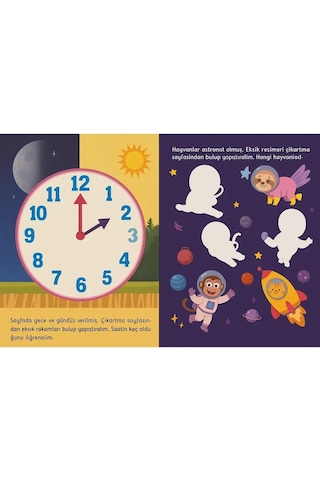 Fen Ve Doğa Sticker Kitabı - 60 Çıkartmalı Bilim Ve Uzay Temalı Çıkartma - Eğitici Aktivite