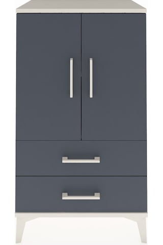 Hyperion Komodin 2 Raflı 2 Çekmeceli 2 Kapaklı 60x44x106 Aytaşı-antrasit Aytası