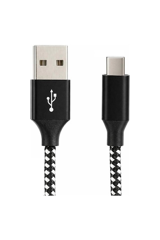 Vcom Cu250 Type-c To Usb 3m 15w 5v-3a Örgülü Şarj Kablosu Kdo