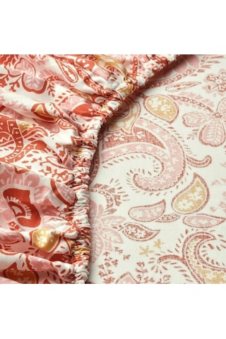 Ikea Rodgersıa Tek Kişilik Çarşaf 90 X 200 Cm Beyaz - Pembe Beyaz-pembe