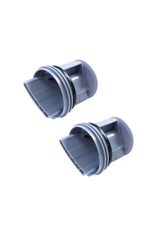 Bosch Wga142x0tr, Wat20480tr, Waw2856xtr, Profilo Cmg120dtr İle Uyumlu Çamaşır Makinesi Pompa Filtre Kapağı 2'li -