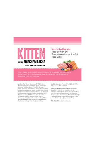 Nutri Feline Somonlu Yavru Kedi Maması 2 KG