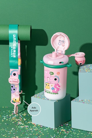 Emsan Baby Dinazor Termos Pembe 450 Ml Pembe