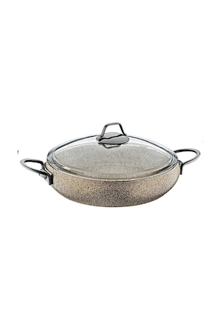 Sandstorm - 3052 - 9 Parça - Bio Granit - Pfoa Ve Ptfe Free - Tencere, Tava Çeyiz Seti Bej