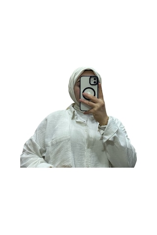 Losyana Jakarlı Su Yolu Desenli Eşarp 1034 ekru