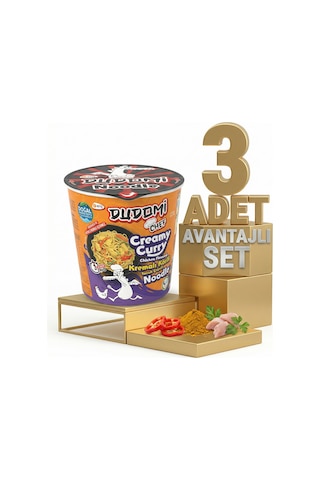 Dudomi Bardak Kremalı Körili Tavuk 3x80 Gr