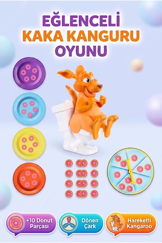 Lisanslı Gio-chi Preziosi Ürünü Doo Doo Kanguru İnteraktif Eğlenceli Aile Ve Çocuk Kutu Oyunu