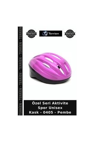 Özel Seri Aktivite Spor Unisex Kask - 0405 - Pembe
