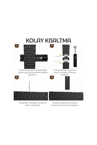 Rongep Huawei İle Uyumlu Prestige Model 22mm Çelik Kordon Gt5/gt5 Pro/gt4/gt3/gt3 Pro/gt2/gt2 Pro 46 Sku: Smg8690010100962
