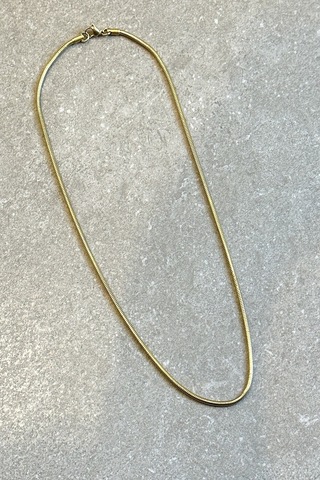 İtalyan Roma Tasarım Gold Altın Renk 316l Paslanmaz Çelik 50cm Kolye Altın