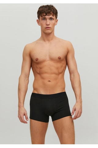 Jack & Jones Logo Detaylı 3'Lü Boxer Paketi- Waistband 12127816 Black Siyah