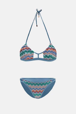 Hawaii Mavi Balensiz Üçgen Bikini Takım Mavi