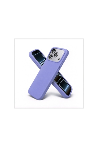 Apple Uyumlu iPhone 17 Pro Max Kılıf Renkli Lansman İçi Kadife Yumuşak Kamera Yükseltili Silikon Açık Mavi
