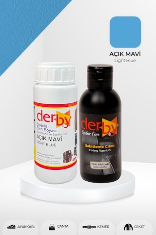Derby Deri Mont Boyası ve Sabitleme Cilası 100 G Set
