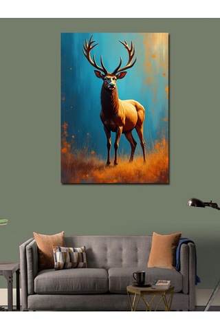 Kanvas Tablo Ormanda Asil Geyik 70cmx100cm