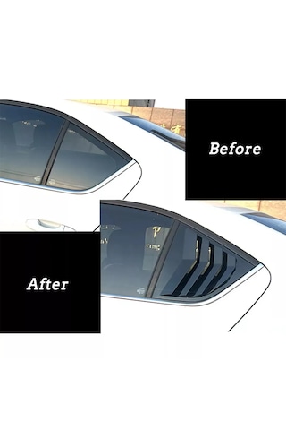 Skoda Octavia Mk3 Kebelek Cam Vizörü 2015-2020 Parlak Siyah