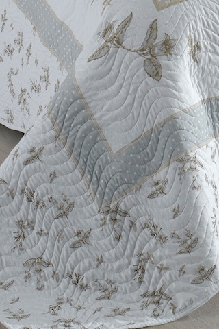 Asya Lila Çift Kişilik Kapitone Yatak Örtüsü