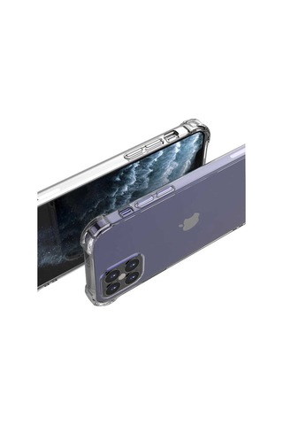 Apple Uyumlu iPhone 12 Pro Uyumlu Zore Nitro Anti Shock Silikon-renksiz Renksiz -