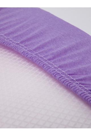 Favora Battal Boy Lastikli Penye Çarşaf - Mor