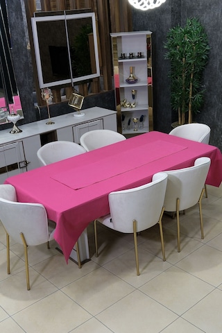 Simple 9'lu Masa Örtüsü Ve Mutfak Önlüğü Seti Mutfak Önlüğü, Masa Örtüsü, Runner, 6'lı Peçete 001