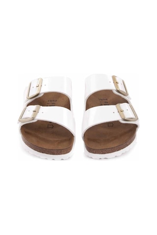 Birkenstock Deri Kadın Terlik 1005294 Beyaz