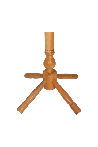 Refilya Masif Ahşap Tornalı Askılık Natürel Cilalı Doğal