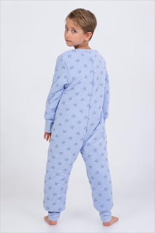 Erkek Çocuk Kalın Elyaf Dolgulu Premium Kalite 2.5 Tog Desenli Uyku Tulumu-mavi-siyah Mavi - Siyah