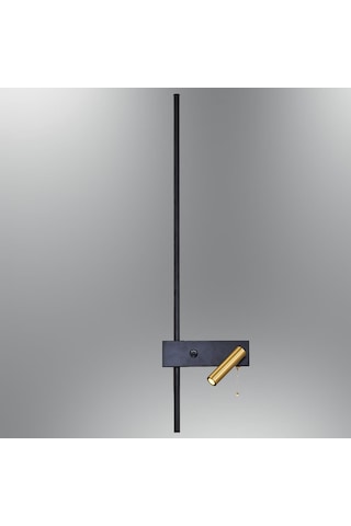 Özcan Aydınlatma 3007a-19 Prenta Baston Aplik Sağ Spot Siyah