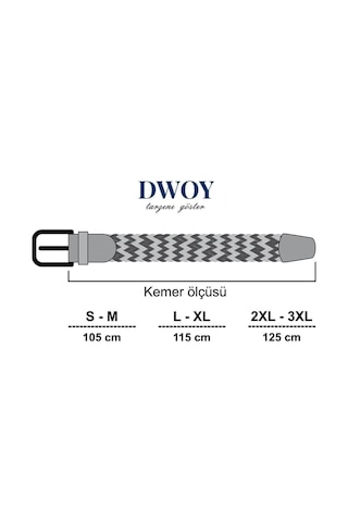 Dwoy Elastik Örgü Kemer Bordo-923
