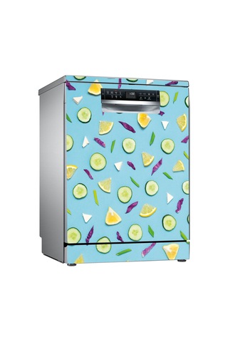 Avokado Bulaşık Makinesi Kaplama Sticker Kendinden Yapışkanlı Folyo 75x75 Cm