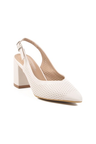 Beyaz Kadın Abiye Ayakkabı Pc-54727 Z Beyaz