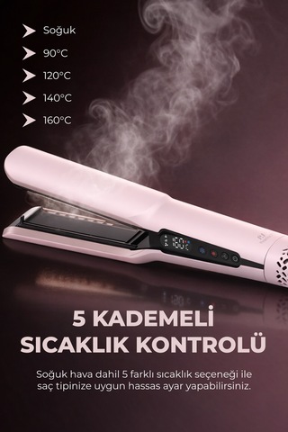 Ks-914 Profesyonel Kurutma & Düzleştirme Makinesi 1300w 5 Sıcaklık 3 Hız Ayarı