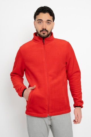 Dasüniforma Unisex Anti-pilling Tüylenme Yapmayan Standart Fit Tam Fermuarlı Soğuk Geçirmez Polar Hırka Narçiçeği