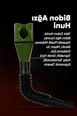 Dayanıklı Plastik Huni - Yakıt, Su Ve Diğer Sıvılar İçin Uygun, Taşınabilir Tasarım .