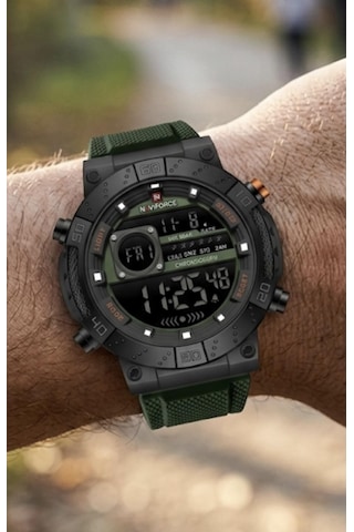 Naviforce Dijital Erkek Kol Saati Alarm Kronometre Çok Renkli