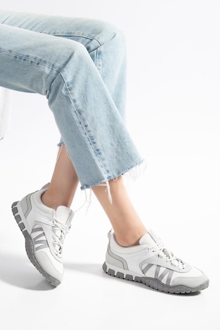 Suins Space Model Hakiki Deri Kadın Spor Ayakkabı Sneaker Beyaz