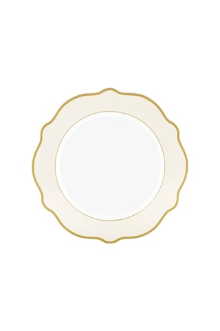 The Mia Jaswely Pasta Tabağı 6 Parça Krem 21 Cm