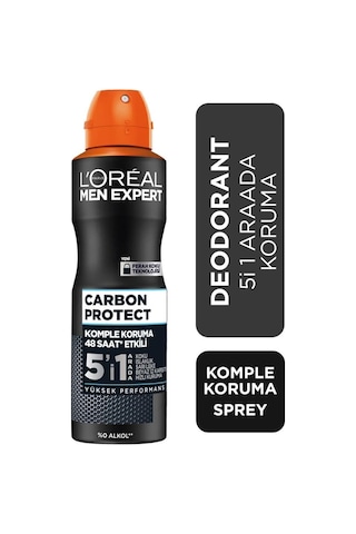 Carbon Protect Anti Perspirant 5'i 1 Arada Erkek Sprey Deodorant 150ML 3'lü Set