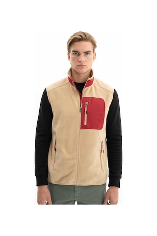 Arma Erkek Kışlık Softech Polar Relax Fit Tam Fermuar Yandan Cepli Baskısız Yelek K26424674101 Bej