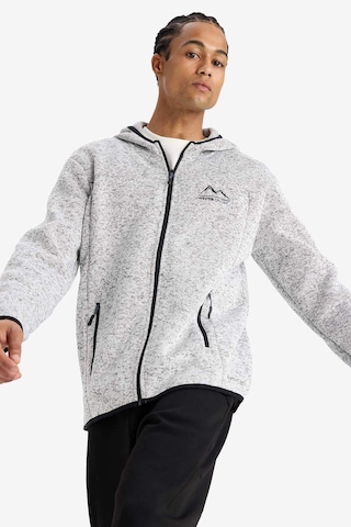 Defacto Defactofit Standart Fit Kapüşonlu İçi Yumuşak Tüylü Fermuarli Polar Hırka F3811ax25wngr362 Gri-gr362