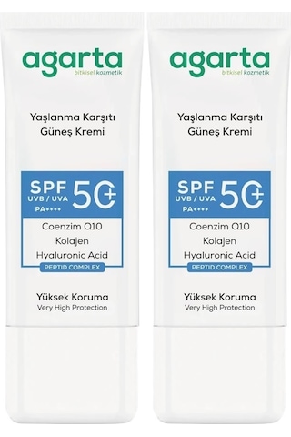 Agarta Yaşlanma Karşıtı Collagen Destekli Yüz Güneş Kremi 50 Ml 11904698