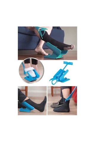 Coco Shopier Pratik Çorap Giyme Ve Çıkarma Aparatı Çok Renkli
