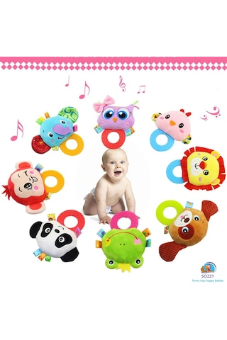 Sozzy Toys Çıngıraklı Dişlik Köpeğim Çok Renkli