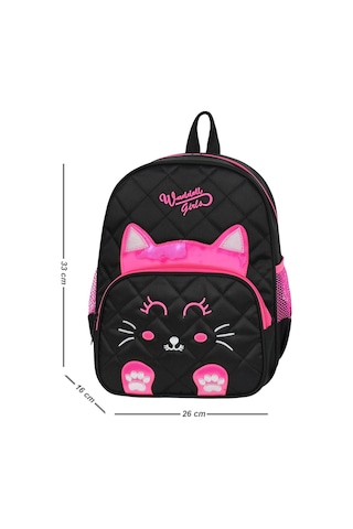 Waddell Lisanslı Kapitone Kedi Anaokul Kreş Sırt Çantası