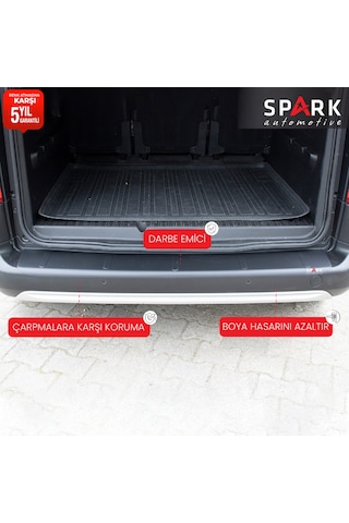 Peugeot Rifter 2019- Yılı Ve Sonrası Uyumlu Arka Tampon Eşiği Mat