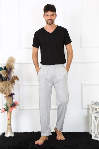 Akbeniz Erkek Pamuk Gri Tek Alt Pijama 27495 Gri
