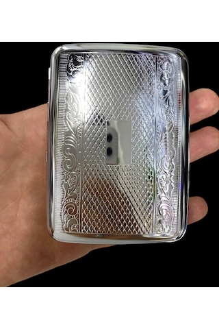 Metal Sigara Tabakası Gümüş Renk 109229