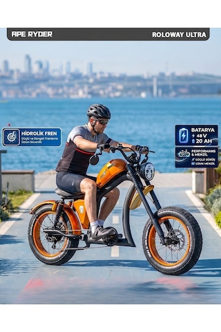 Ape Ryder Roloway Ultra Elektrikli Bisiklet Turuncu - 1500w