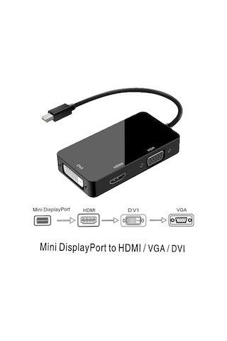 Mini Displayport To Hdmi Vga Dvi Çevirici